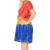 LA LEELA Women's Summer Short Flowy Swimsuit Cover ups Tops X-Large-XX-Large Multicolored, Tie Dye Design - image 3 of 4