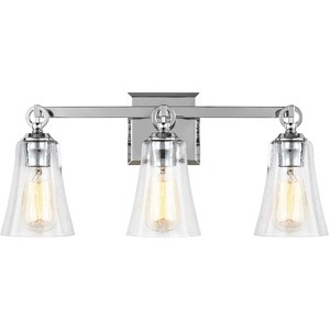 Generation Lighting Monterro 21 3/4" Wide 3-Light Chrome Bath Light - 1 of 2