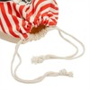 Blue Panda 4 Pack Canvas Christmas Drawstring Gift Bags for North Pole Holiday Party Favors, 11.5 x 10 In - 4 of 4
