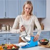 VEVOR Ice Crusher Machine, 286lbs Per Hour Electric 4 Blades Snow Cone Maker, Stainless Steel Shaved Ice Machine with Bowl and Cover, Blue - 2 of 4