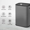 15 Gallon Automatic Kitchen Trash Can with Lid, 55L Motion Sensor Stainless Steel Garbage Can, for Kitchen, Office - 4 of 4