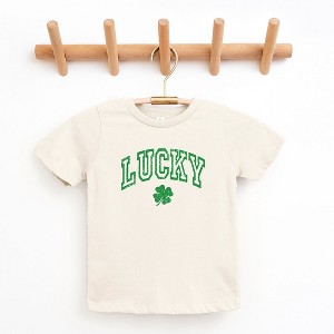 The Juniper Shop Lucky Clover Distressed Toddler Short Sleeve Tee - 1 of 3