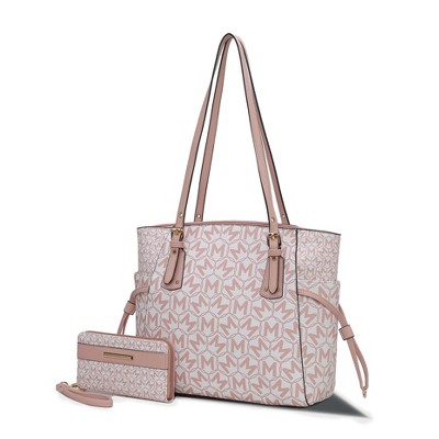 MKF Collection Pauline Tote Women’s Vegan Leather Bag with Matching Wallet  for Everyday Use by Mia K