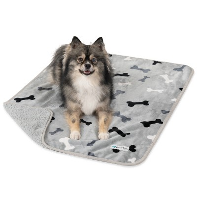 PetAmi Waterproof Dog Blanket For Pet Cat, Faux Shearling Fleece Couch Cover, Soft Plush Washable Reversible Throw
