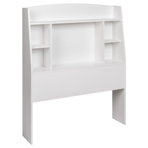 Astrid Bookcase Headboard - Twin - White - Prepac - image 1 of 4