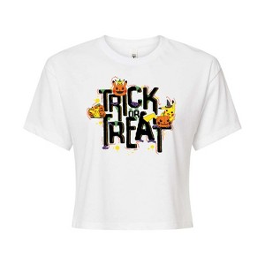 Women's - Pokémon - Trick Or Treat Cropped Graphic T-Shirt - 1 of 4