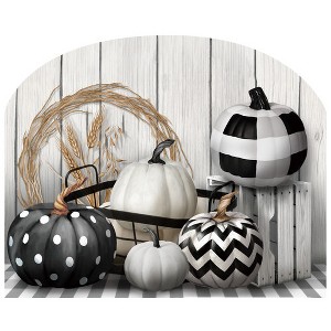 Briarwood Lane Fall Art Sign 8.25x10.25 Black White Pumpkins For Fall Art Sign - 1 of 4