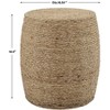Uttermost Resort Straw Accent Stool - 3 of 4