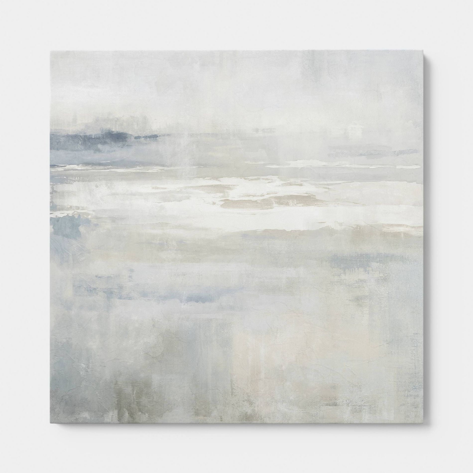 30"x30" Blue Green Abstract Landscape Framed Wall Art - Threshold™