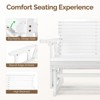 Karl Home | 48 in. Solid Wood Patio Glider Bench with Cup Holder - 3 of 4