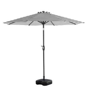 WestinTrends 9 Ft Outdoor Patio Market Table Umbrella with Square Plastic Fillable Base - 1 of 3