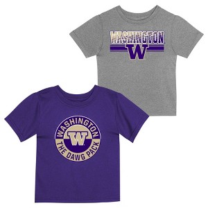 NCAA Washington Huskies Toddler Boys' 2pk T-Shirt - 1 of 3