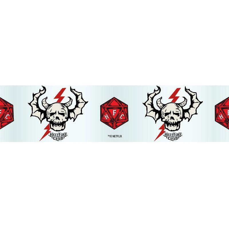 Stranger Things Hellfire Club Skeleton Logo Tritan Shot Glass, 2 of 3