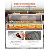 VEVOR Commercial Food Warmer,8 Pans + 2 Pots Electric Steam Table, 1800W Professional Buffet Catering Food Warmer with Shield Undershelf Wheels,Silver - 3 of 4