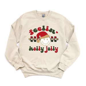 Simply Sage Market Women's Graphic Sweatshirt Feelin' Holly Jolly - 1 of 2