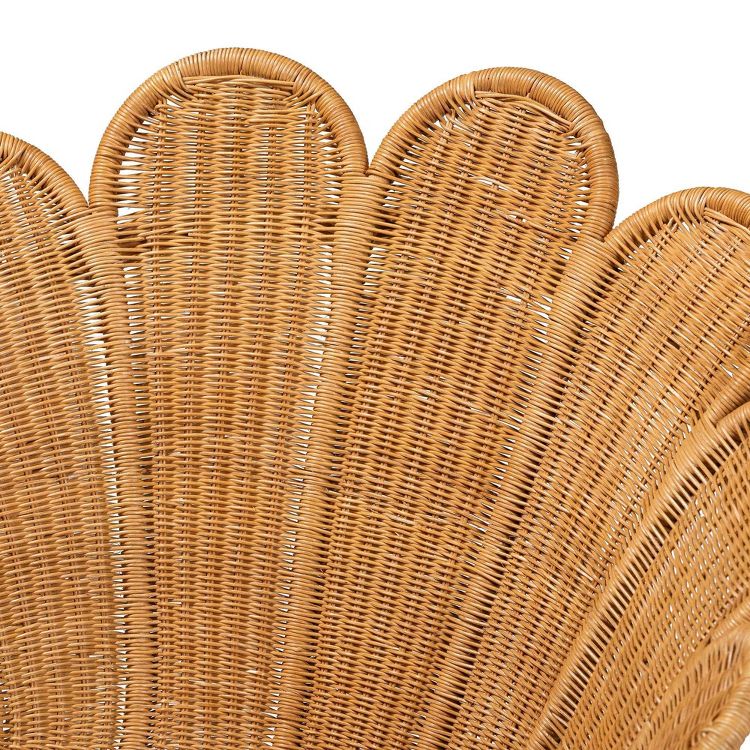 bali &#38; pari Blossom Rattan Accent Flower Chair Honey, 6 of 10