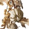 National Tree Company Artificial Autumn Garland, White, Made with Pumpkins, Gourds, Maple Leaves, Pinecones, Berry Clusters, Autumn Collection, 6 ft - 4 of 4