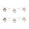 Wood House and Vase Garland – Christmas Hanging Set of 2 by Melrose - 2 of 3