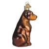 Old World Christmas Blown Glass Ornament for Christmas Tree, Chocolate Labrador - 3 of 4