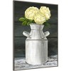 32" x 42" Farmhouse Garden IV Peonies in jug by Kelsey Wilson Framed Canvas Wall Art Print - Amanti Art: Modern Style, Polystyrene Frame - 2 of 4