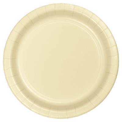 Ivory 9" Paper Plates - 24ct