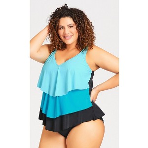 Avenue Women's Plus Size Basic Swim Brief - 1 of 4