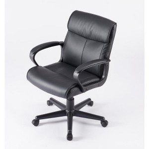 DOMETOUR Adjustable Computer Chair with Lumbar Support Padded Armrest Swivel Rolling Office Chair - 1 of 4