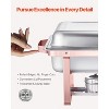 VEVOR Chafing Dish Buffet Set, 8 Qt 2 Pack, Stainless Steel Chafer with 2 Full Size Pans, Rectangle Catering Warmer Server, Rose Gold - 4 of 4