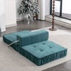 Folding Sofa – Convertible Floor Couch & Mattress, Small-Space Sleeper with Removable Back - 2 of 4