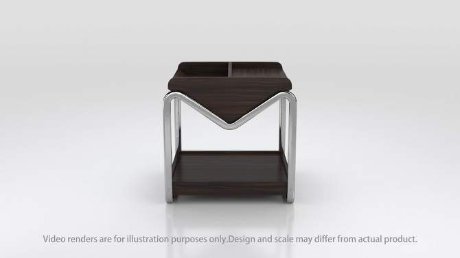Maxwell Contemporary End Table Wenge - HOMES: Inside + Out, 2 of 10, play video