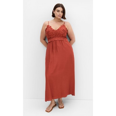 Women's Plus Size Martina Maxi Dress - cinnamon | CITY CHIC