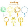 Joyfy 29 Pcs Giant Bubble Wands Set with with Tray, Bubble Maker Wands Bulk with Assorted Shapes for Kids Toddlers Summer Outdoor Play, Party Game - 4 of 4