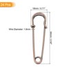 Unique Bargains Metal DIY Blankets Crafts Brooch Making Home Sewing Large Safety Pins 24 Pcs - 2 of 4