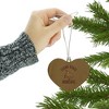 Texas State Bobcats Heart Love Wood Christmas Tree Holiday Ornament - 3 of 3