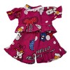 Shorty Pajamas with Cute Kitten Print for Baby Alive & Little Baby Dolls - 4 of 4