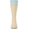 Memoi Girls Ribbed Cotton Blend "Heart and Stripes" Knee Sock - 2 of 4