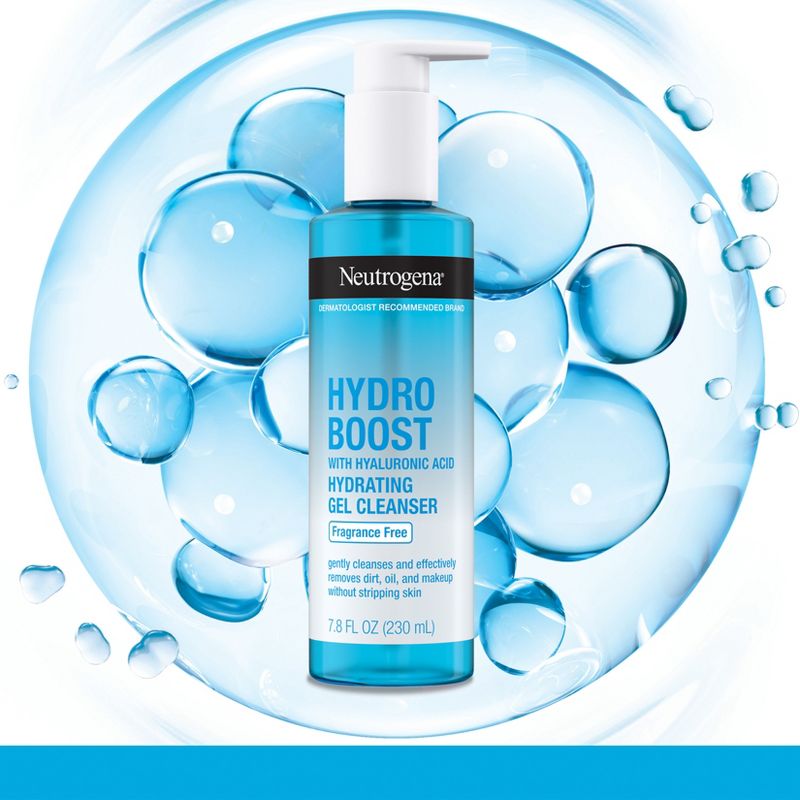 Neutrogena Hydro Boost Fragrance Free Hydrating Cleansing Gel, 3 of 15