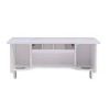PAGED Vanity Desk Transitional Style Makeup Vanity with Fold Down Mirror and Hair Dryer Holster for Bedroom, Locker Room - 3 of 4