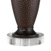 360 Lighting Cody Rustic Farmhouse Table Lamps Set of 2 with Round Risers 27 1/2" Tall Oiled Bronze Hammered Oatmeal Drum Shade for Bedroom House Home - 4 of 4