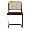 NicBex Dining Chairs Set of 2 Upholstered Chair Mid-Century Modern Chair with Natural Cane Back, Velvet Accent for Kitchen, Bedroom, Green - 3 of 4