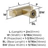 Amerock Balata Bar Knob for Cabinets, Drawers, and Furniture - 2 of 3