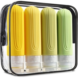 6oz Toiletry Bag Large Travel Bottles for Toiletries, BPA Free Leak Proof Tubs Refillable Liquid Traveler Accessories - 1 of 4