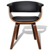 vidaXL Dining Chair Bent Wood and Faux Leather - 2 of 4