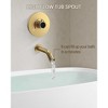 CRANACH Single Handle LCD Tub Shower Faucet in Brushed Nickel whith Temperature Display (Valve Included) - 4 of 4