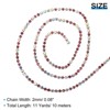 Unique Bargains Clothing Decoration Crystal Rhinestone Sew on Close Claw Chain Trim - 2 of 4
