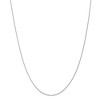 Black Bow Jewelry 1mm, 14k White Gold, Solid Parisian Wheat Chain Necklace - 3 of 4
