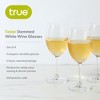 True Stemmed Wine Glasses, Lead-Free Crystal Glassware for Red and White Wine, Dishwasher Safe, Set of 4, 14 Oz, Clear - 2 of 4