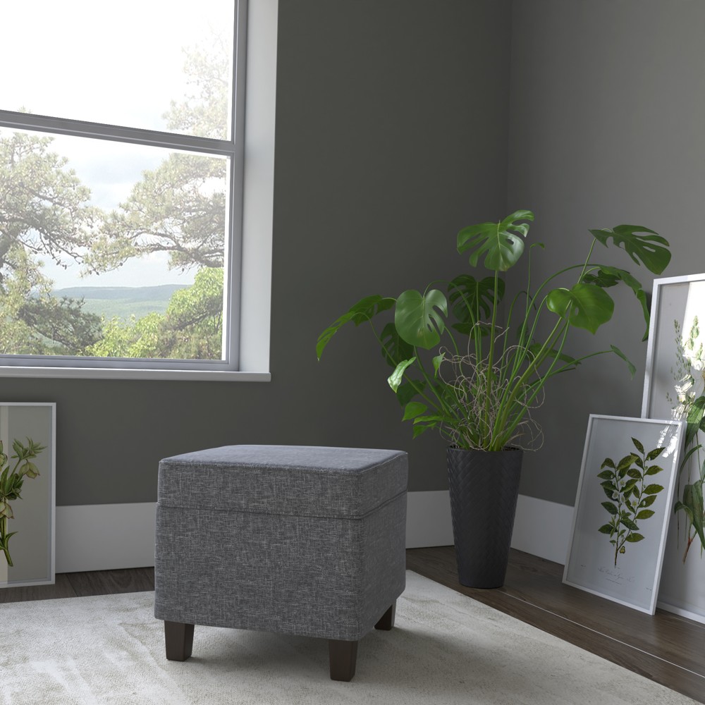 Square Lift Off Storage Ottomans - Gray - HomePop was $84.99 now $63.74 (25.0% off)