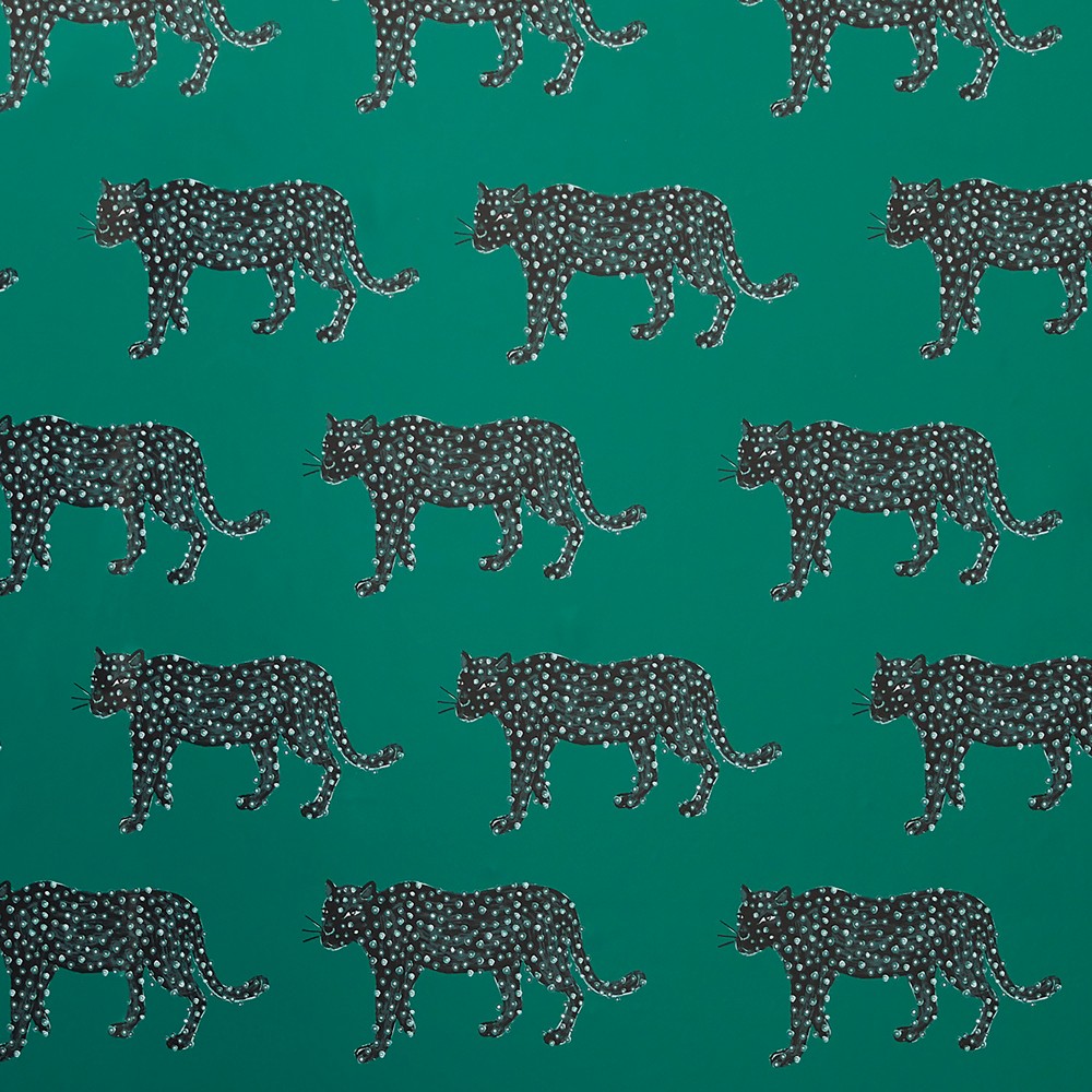 Photos - Wallpaper Panther Peel & Stick  Green - Opalhouse™