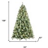HomeRoots 9' Pre Lit Full Pine Christmas Tree With Decorations - 3 of 4